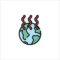 A globe with smoke coming out of it vector