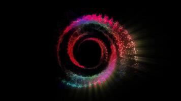 a sparkling time portal disk resembling a firework hoop video