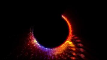 a sparkling time portal disk resembling a firework hoop video