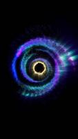 a sparkling time portal disk resembling a firework hoop video