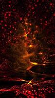 cosmic crystallized energy shimmers with bright colors, rotating in space video