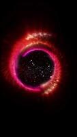 a sparkling time portal disk resembling a firework hoop video