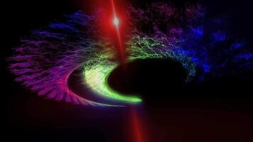 a sparkling time portal disk resembling a firework hoop video