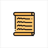 A scroll icon on a white background vector