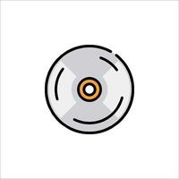 A cd icon on a white background vector