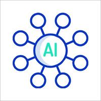 Ai logo with circles vector