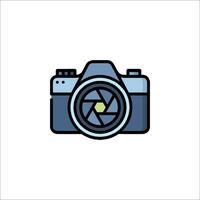 A camera icon on a white background vector
