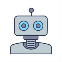 A robot icon on a white background vector