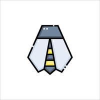 A bee icon with a yellow and black stripe vector
