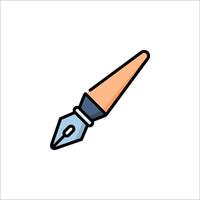A pen and ink on a white background vector