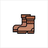 A pair of boots icon on a white background vector
