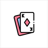 A poker card icon on a white background vector
