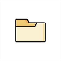 File folder icon vector