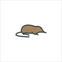 A rat icon on a white background vector