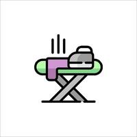 A chair with a towel on it and a towel on top vector