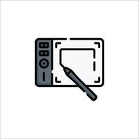 A drawing of a microwave on a white background vector