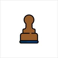 A chess piece icon on a white background vector