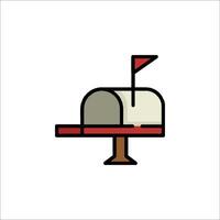 Mailbox icon illustration vector