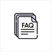 Faq icon illustration vector