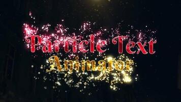 Particle Text Animator motion_graphic