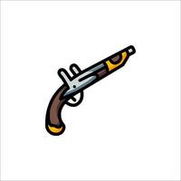 A gun icon on a white background vector