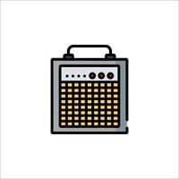 A small amplifier icon on a white background vector