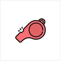 A whistle icon on a white background vector