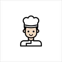 A chef icon on a white background vector