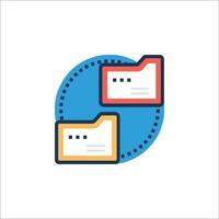 File folder icon illustration vector