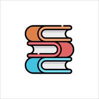 Stack of books icon illustration vector