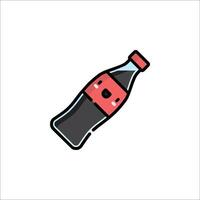 A soda bottle with a smiley face on it vector