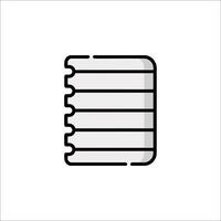 A notebook icon on a white background vector