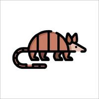 Armadillo icon illustration vector