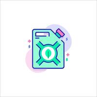 A file icon with a green leaf on it vector