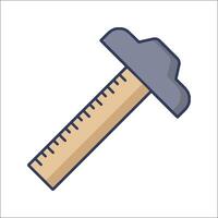 A ruler with a tape measure on it vector
