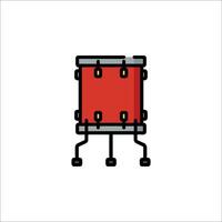 A red drum on a white background vector