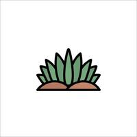 A plant icon on a white background vector