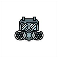 A gas mask icon on a white background vector