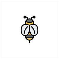 A bee icon on a white background vector