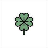 A four leaf clover icon on a white background vector