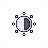 A black and white icon of a clock vector