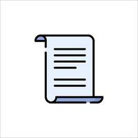 A document icon on a white background vector