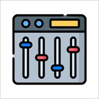 A mixer icon on a white background vector