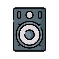 A speaker icon on a white background vector