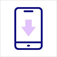 Downloading apps on android vector