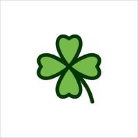 A four leaf clover icon on a white background vector