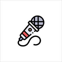 Microphone icon illustration vector