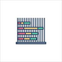 A barcode icon on a white background vector