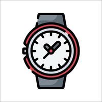 A watch icon on a white background vector