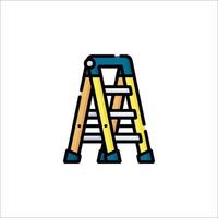 A ladder icon on a white background vector